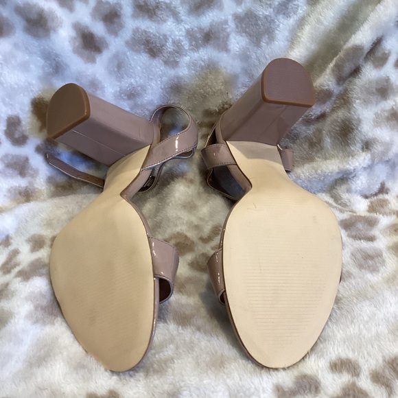 ABOUND Patent Leather Nude High Heel Sandal, Size 10 - Picture 10 of 13